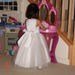 Little Princess at the Princess Vanity